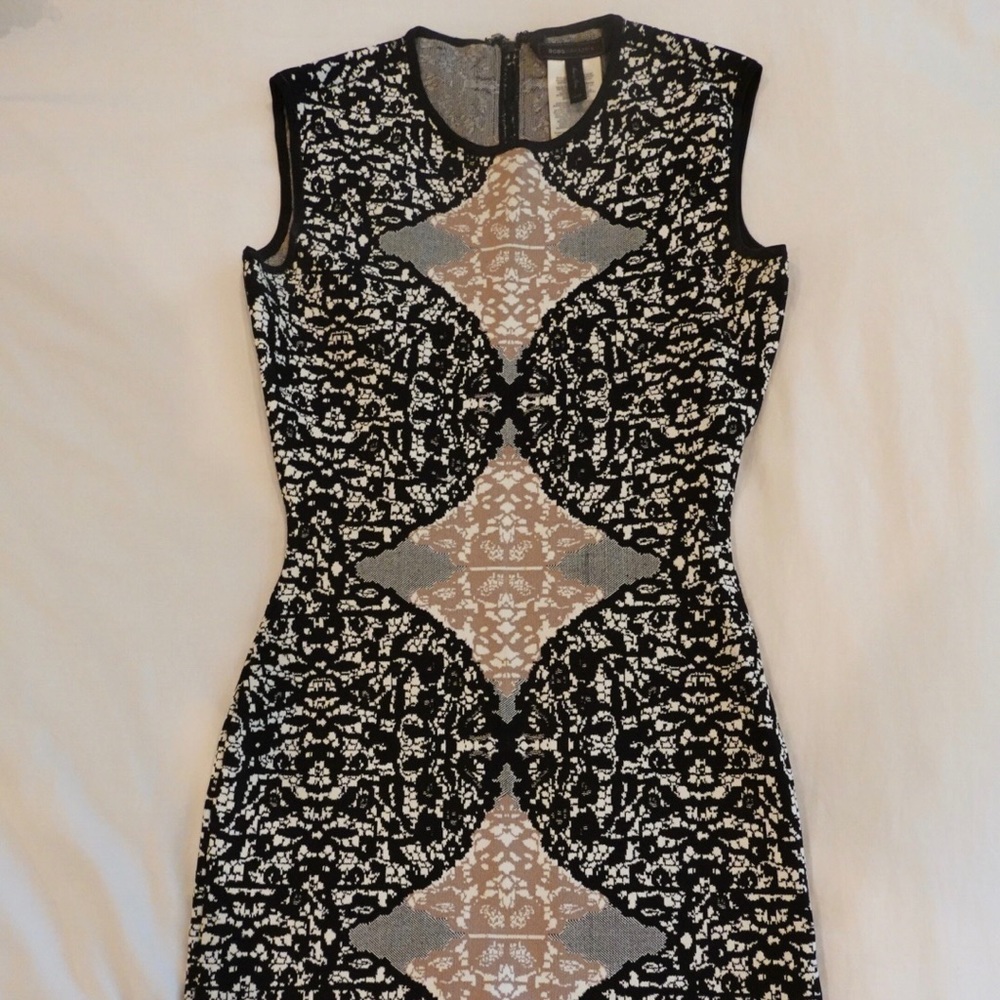 Tight Fitting BCBG Printed Dress